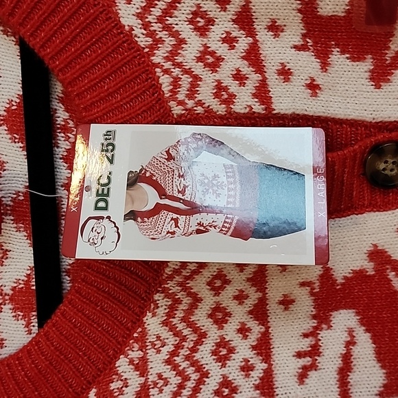 DEC 25 TH CHRISTMAS CUTE SWEATER BRAND NEW SIZE XL - Picture 2 of 8